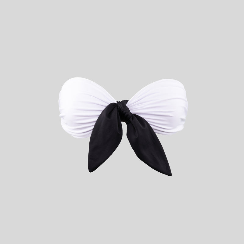 Kiki Bow Bikini Top Bianco