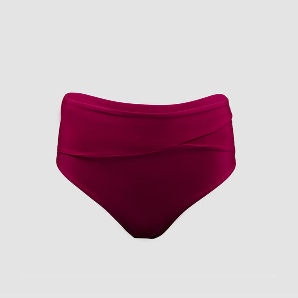 Freda high panel bikini bottoms Plum