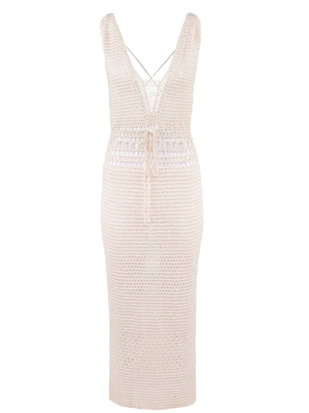 Ayuni Crochet Dress Champagne