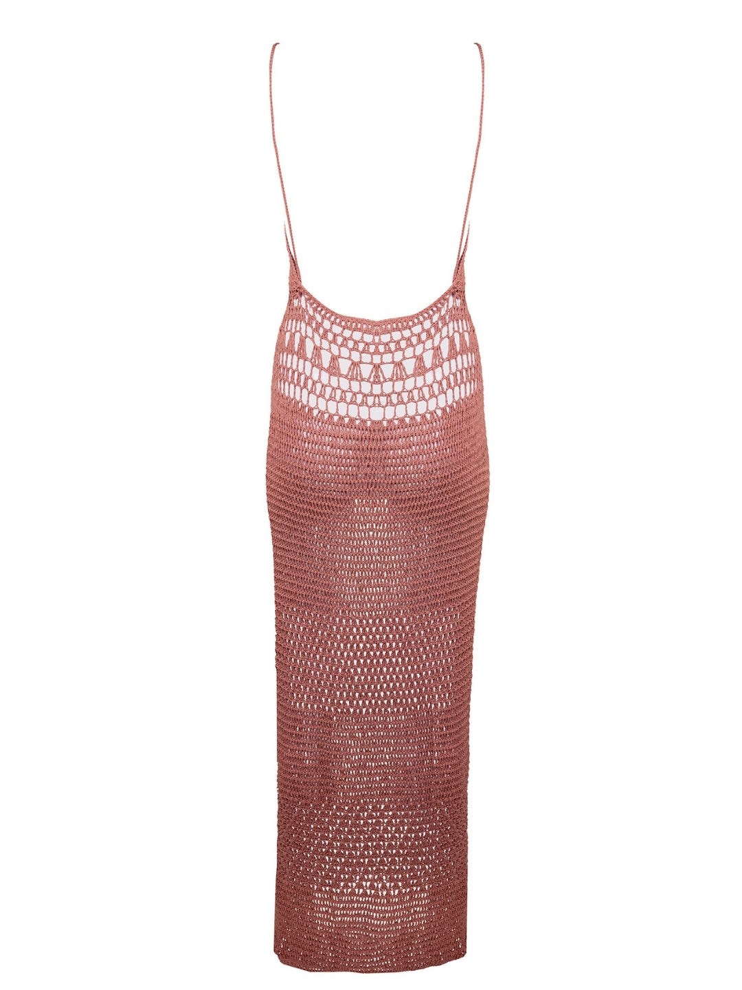 Ayuni Crochet Dress Coral