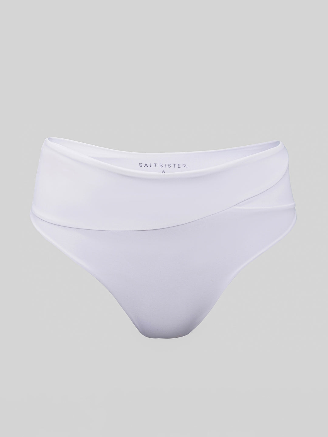 Freda High Panelled Bikini Bottoms Bianco