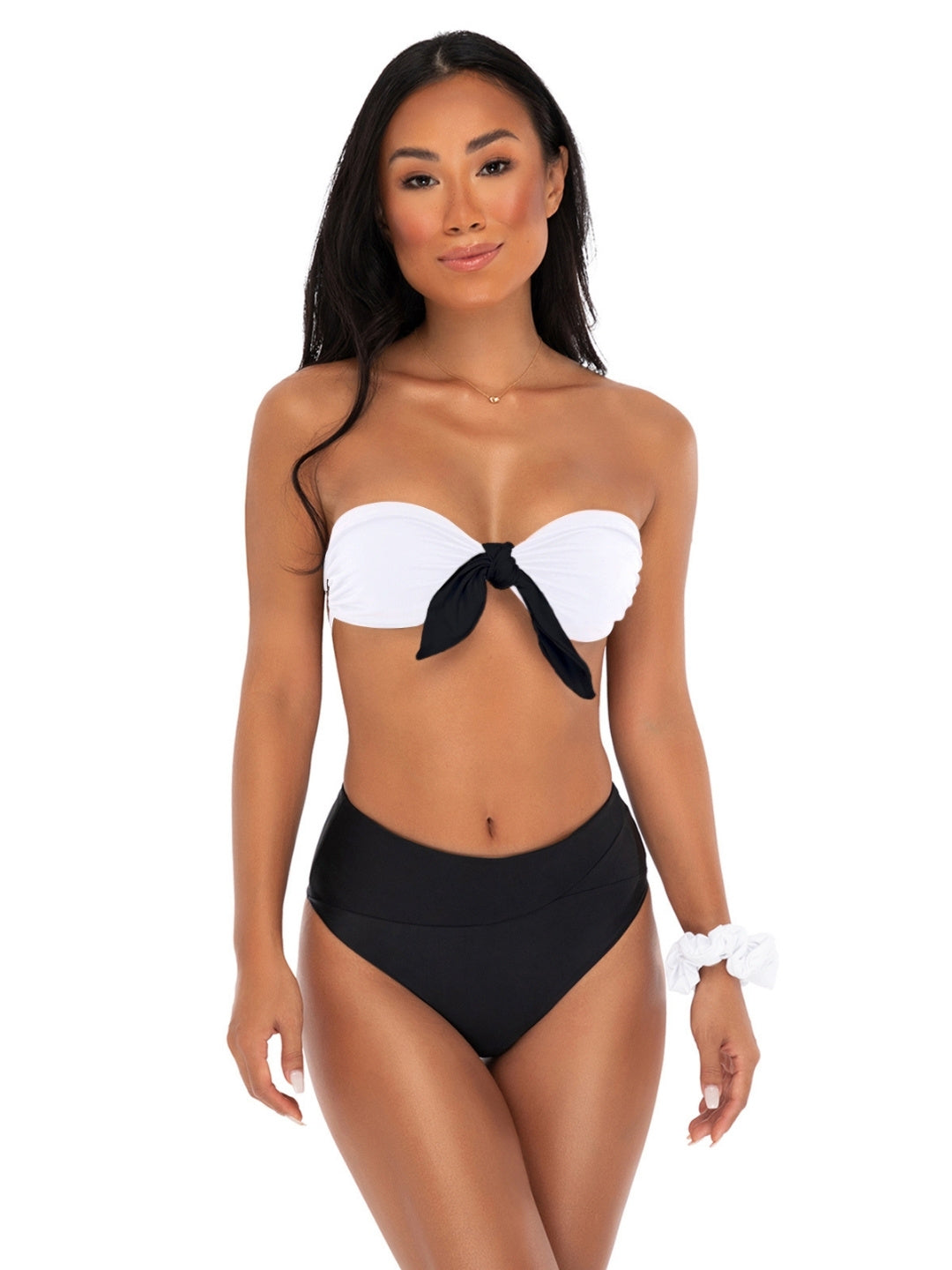 Kiki Bow Bikini Top Bianco