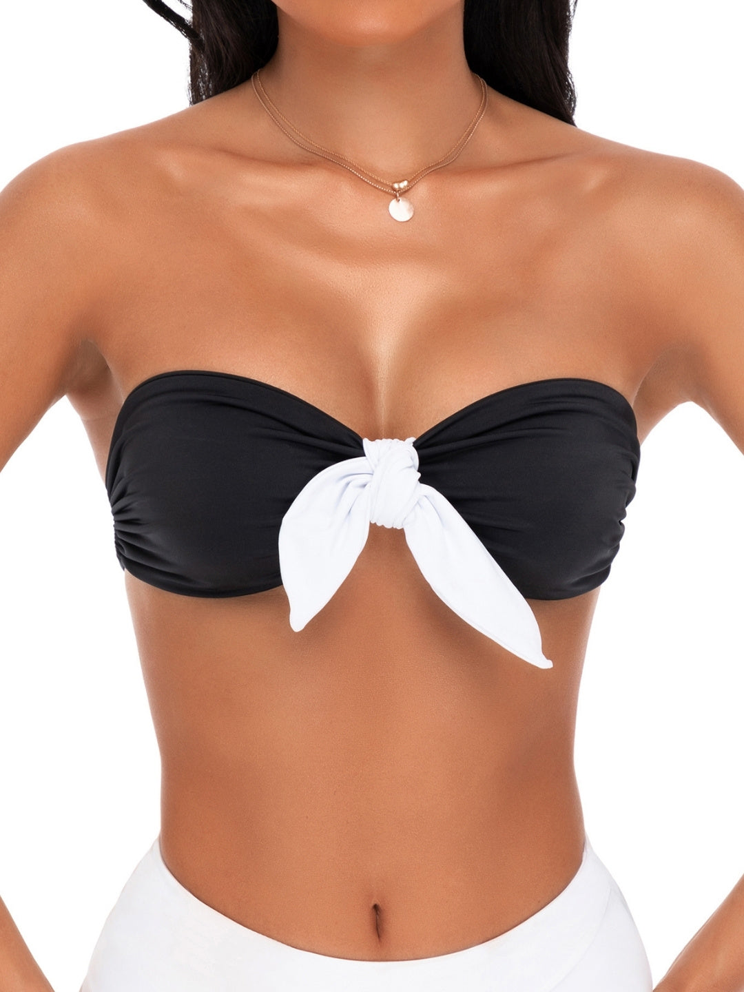 Kiki Bow Bikini Top Onyx