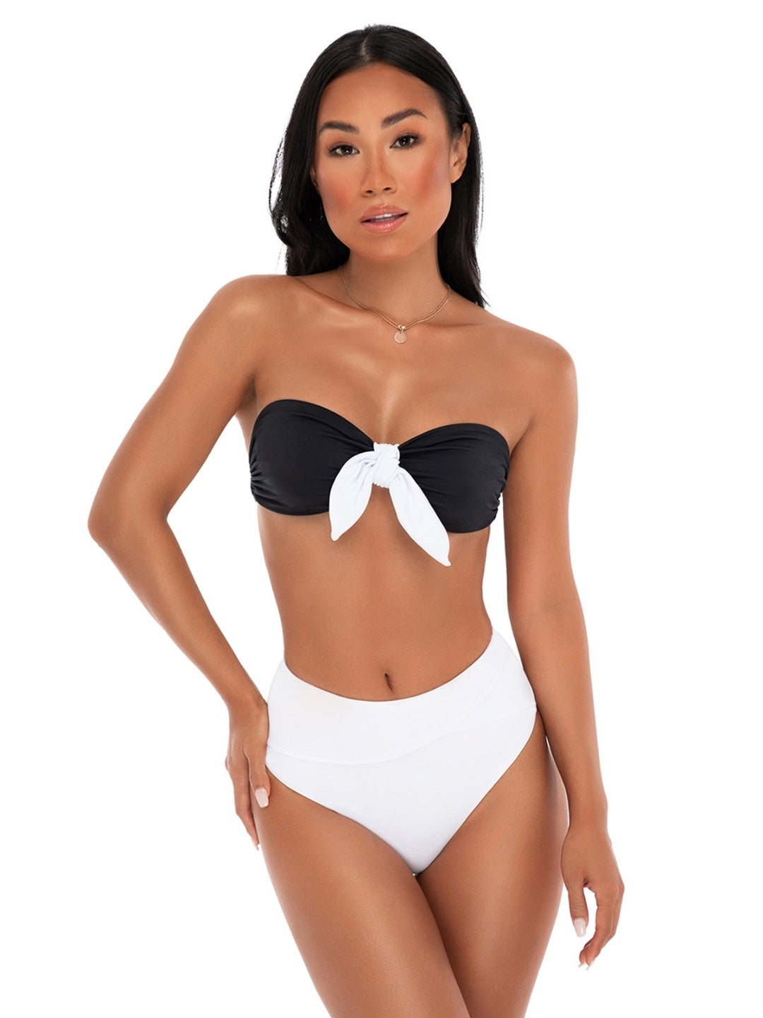 Kiki Bow Bikini Top Onyx