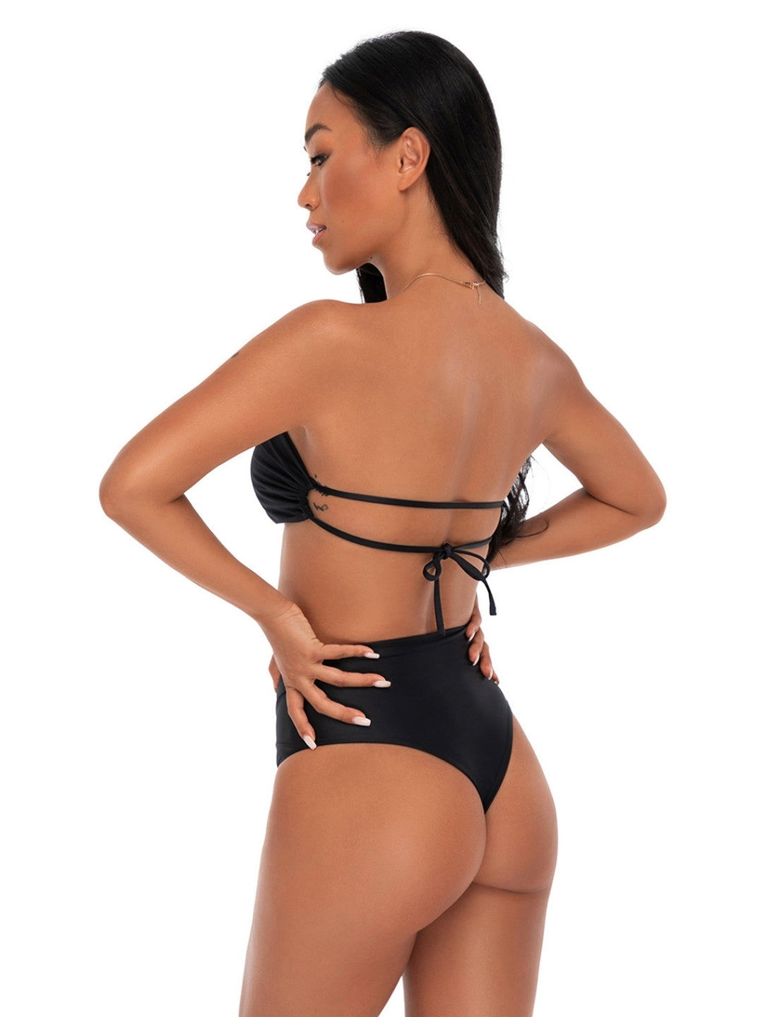 Kiki Bow Bikini Top Onyx