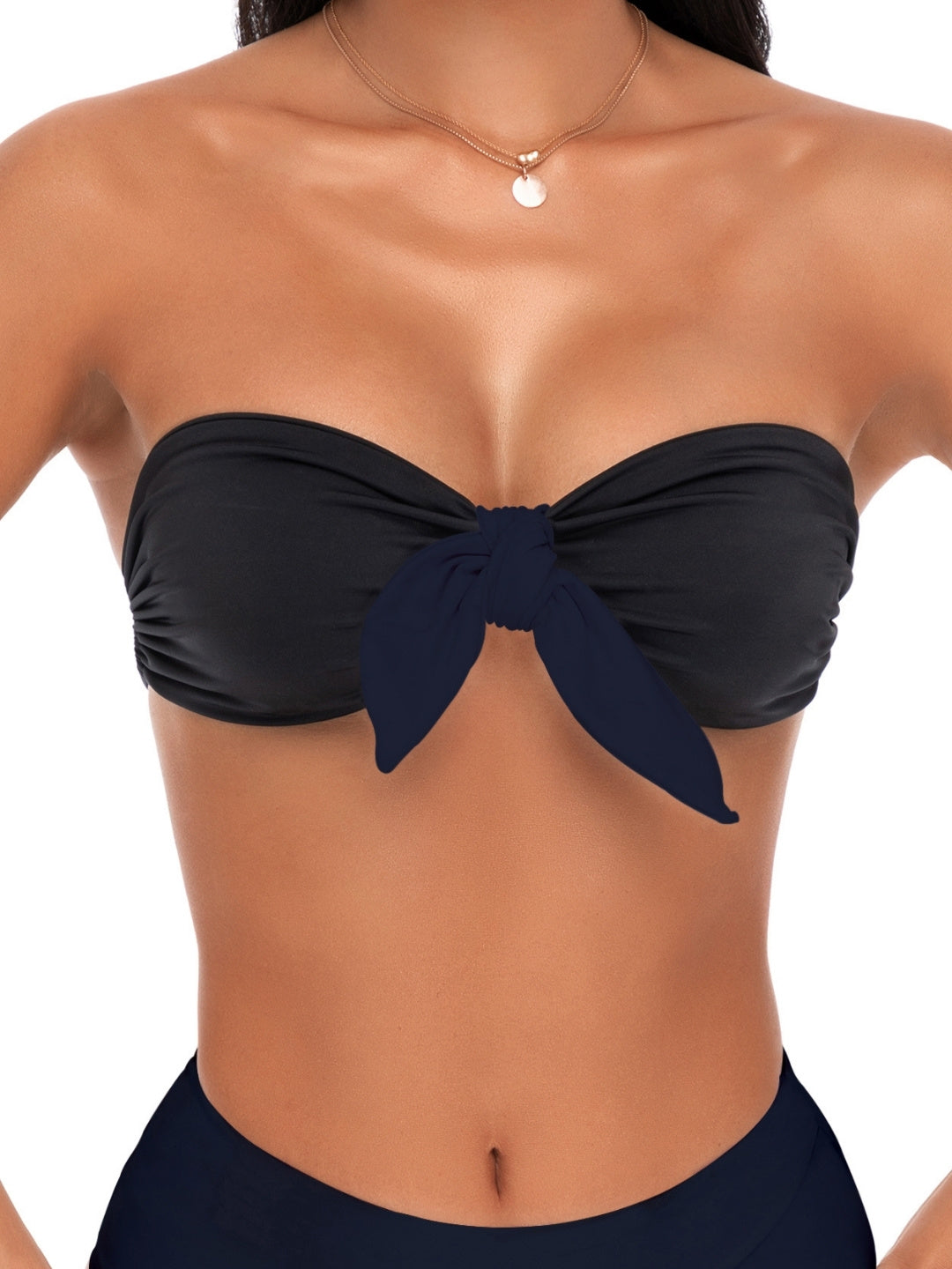 Kiki Bow Bikini Top Onyx