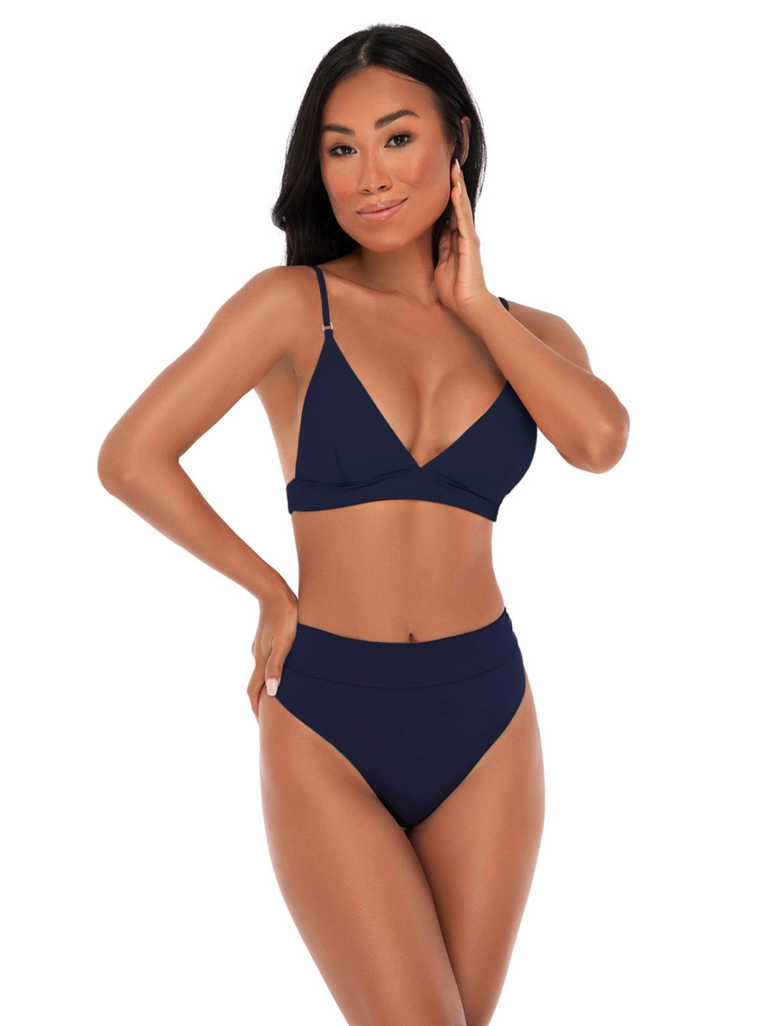 Micheline Bikini Top Navy