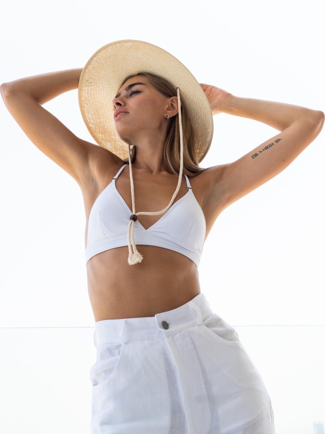 Micheline Bikini Top Bianco