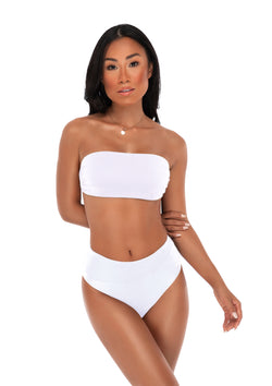 Kiki Bow Bikini Top Bianco