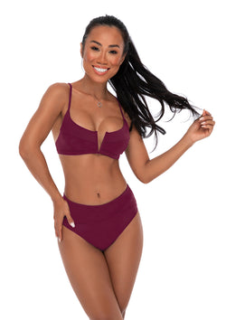 Greta Bikini Top Plum